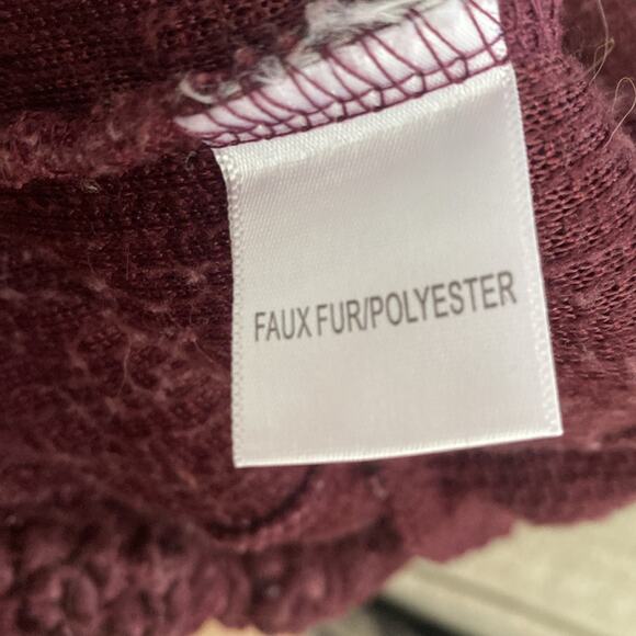 Hordic Fleece Purple Sherpa Pull Over Quarter Zip Long Sleeve  Sweater Size XS - Picture 8 of 8